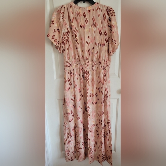 Knox Rose Women's Pale Coral Boho Maxi Dress Size Medium - Picture 3 of 7